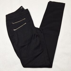 I-N-C International Concepts Skinny Pants Black Stretchy Zippered Pockets Size 2